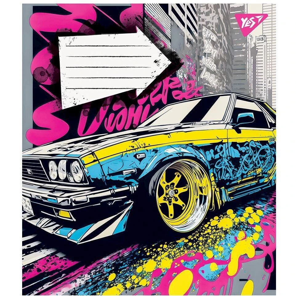 А5/18 лін. Yes Colour car, зошит учнів.
