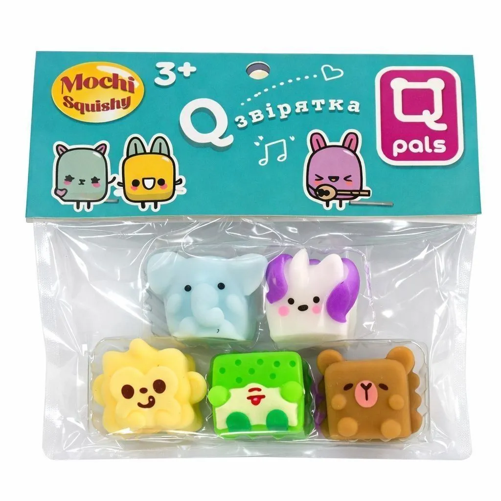 Іграшки колекційні у наборі Monster Gum mochi squishy "Q звірятка"