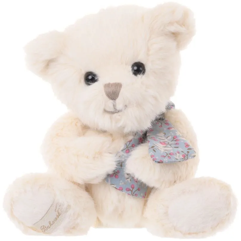 М&#039;яка іграшка &quot;Ведмедик Олівер з шарфом в квітку&quot;, 15см