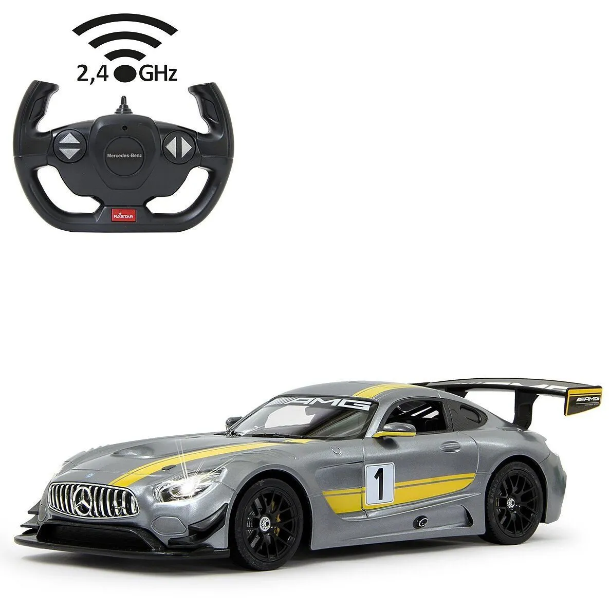 Автомобіль на р/к Mercedes-Benz AMG GT3 Performance 1:14, сірий, 2.4МГц