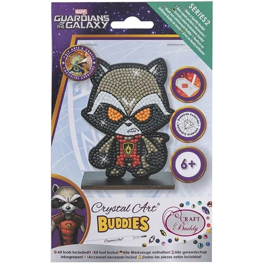 Набір для творчості Crystal Art  &quot;Єнот Ракета&quot;, арт. CAFGR-MCU012