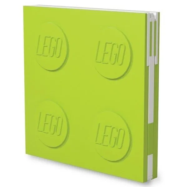LEGO STATIONERY, блокнот LIME з гелевою ручкою