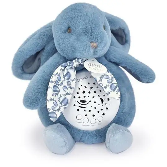 Музичний нічник-проектор зайчик Lapin, синій, колекція SENSORIEL, арт. DC4202