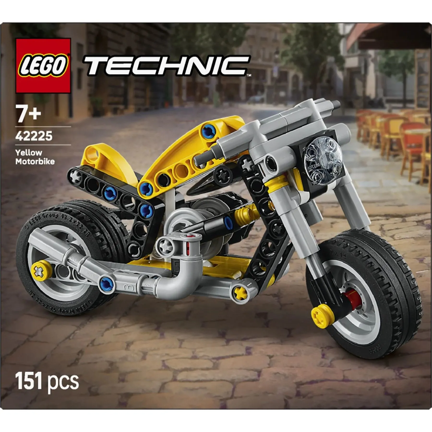 Конструктор Жовтий мотоцикл LEGO TECHNIC