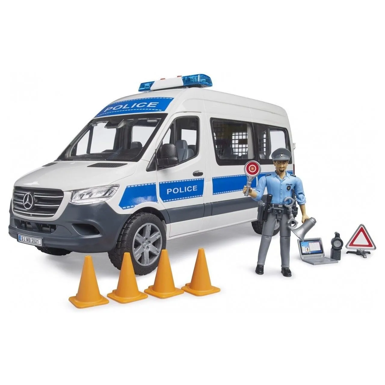 Набір іграшковий. Поліцейське авто MB Sprinter з поліцейським та аксесуарами