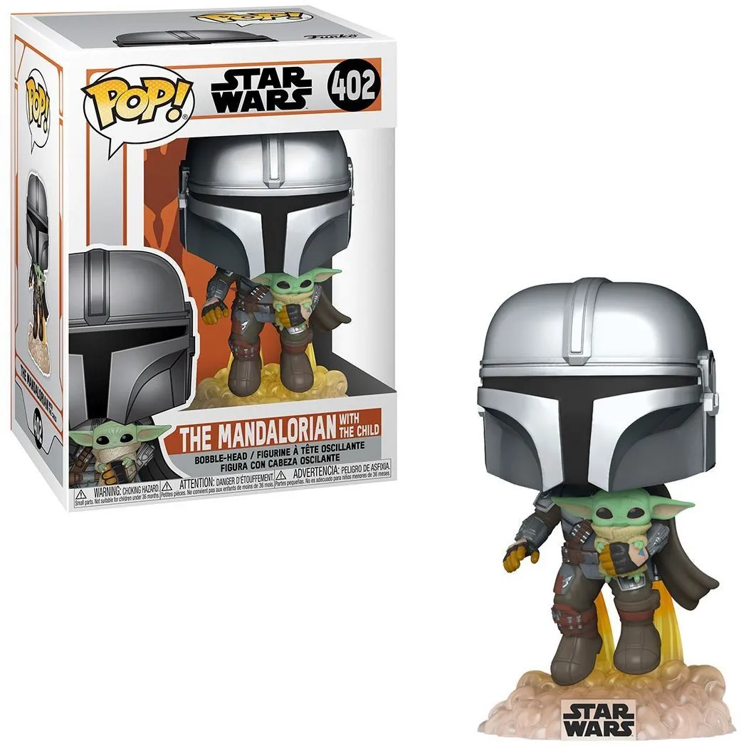 Ігрова фігурка Funko Pop! серії &quot;Мандалорець&quot; - Мандалорець, що летить з малюком