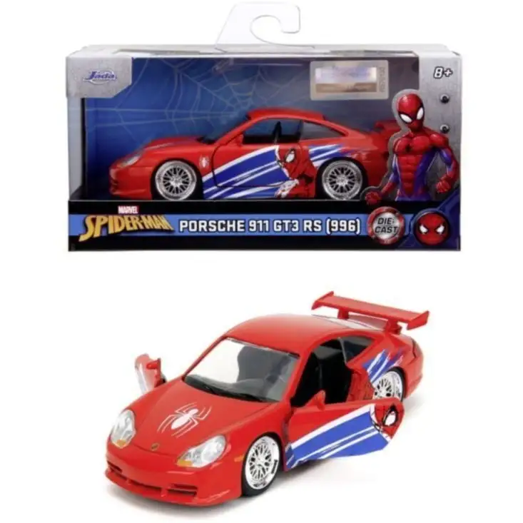 Машина металева Jada "Марвел. Людина-Павук" Порше 911 GT3 RS (996), масш. 1:32, 8+