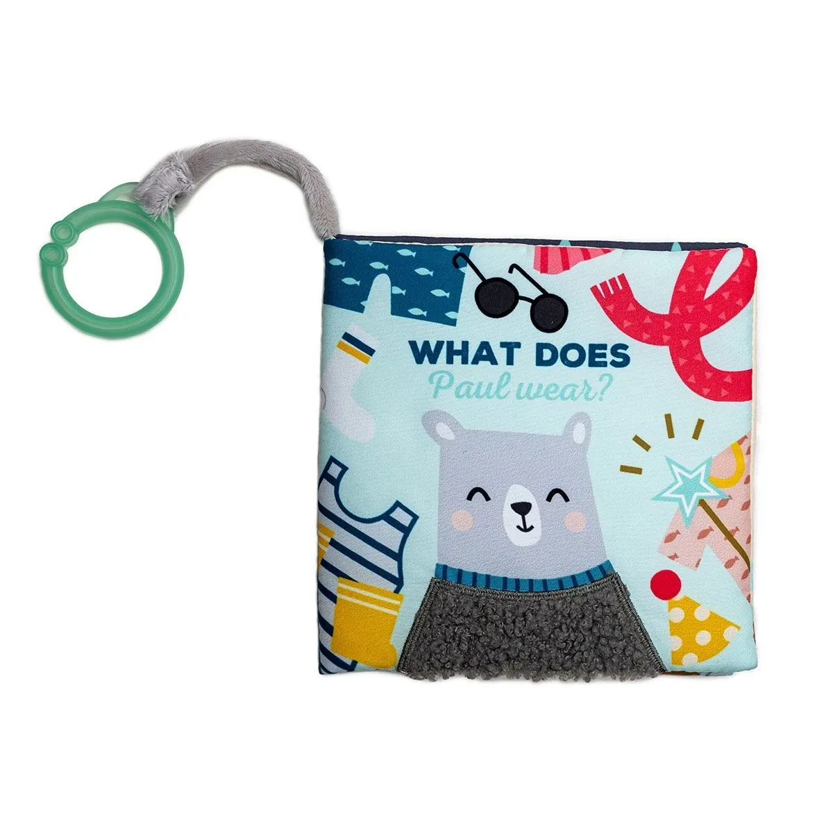 Розвиваюча книжка для візочка колекції &quot;Полярне сяйво&quot; - Що вдягне ведмедик Пол