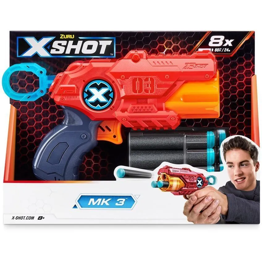 X-Shot Red Швидкострільний бластер EXCEL Excel Mk 3, 36118R