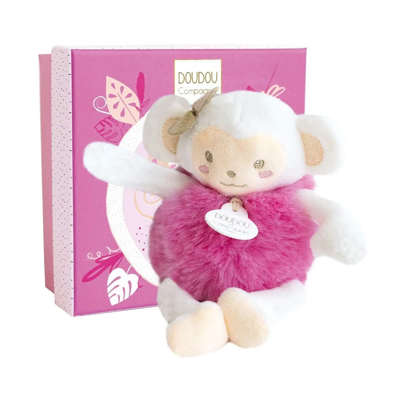 М'яка іграшка Мавпа рожева колекція Minizoo, 15см короб., DouDou