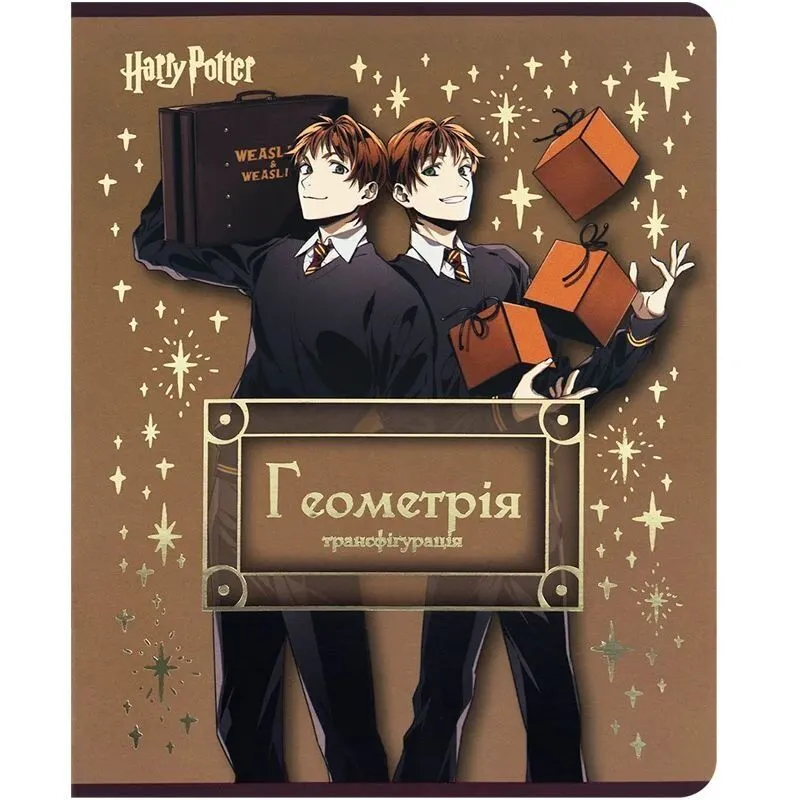 Зошит предметн. 48 арк., кл., фольга+УФ, HP, геометрія