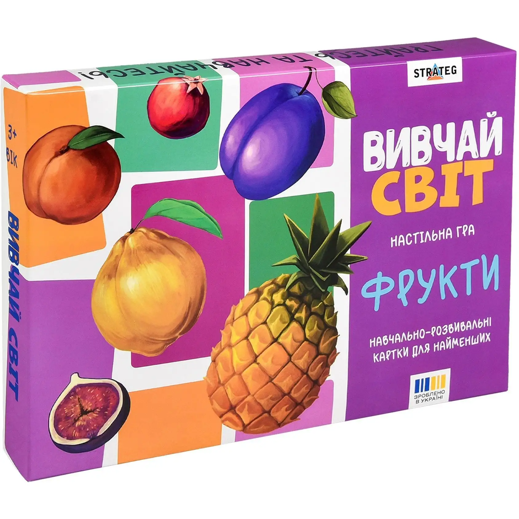 Настільна гра "Вивчай світ. Фрукти" українською мовою (30805)