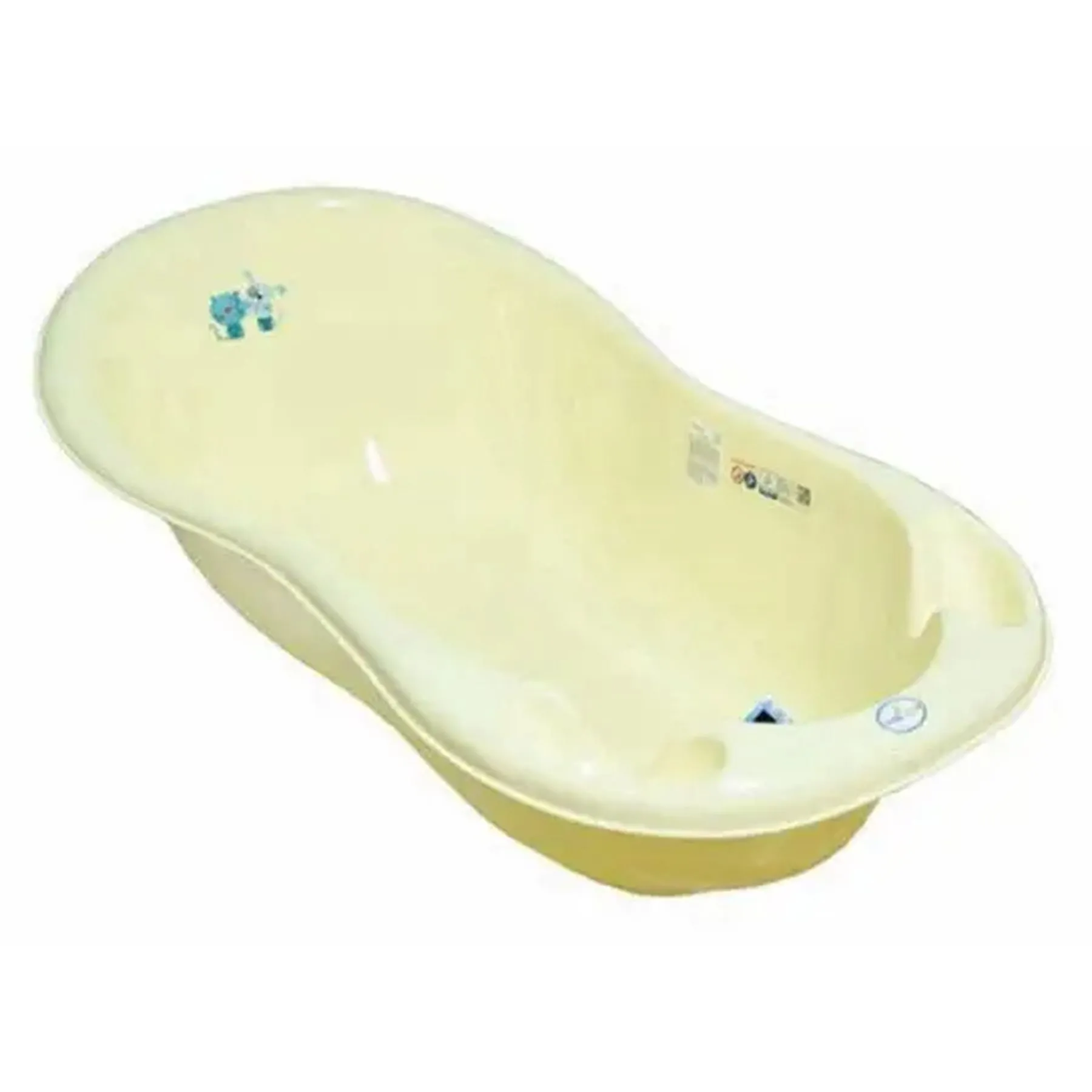 Ванночка 102 см LUX &quot;Пес і Кіт&quot; зі зливом (Жовтий)/&quot;TEGA&quot;