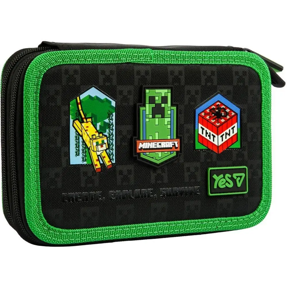 Пенал твердий Yes подвійний HP-01 Minecraft Adventure