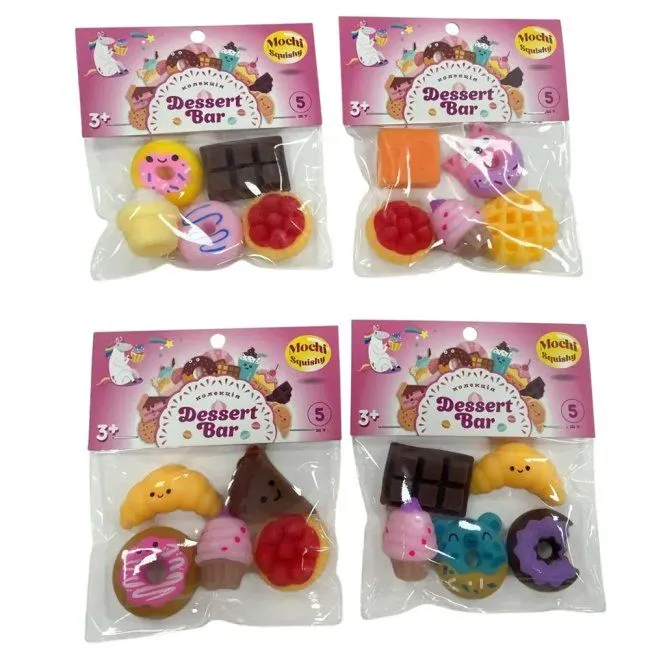 Іграшки колекційні у наборі Monster Gum mochi squishy "Десерт бар"