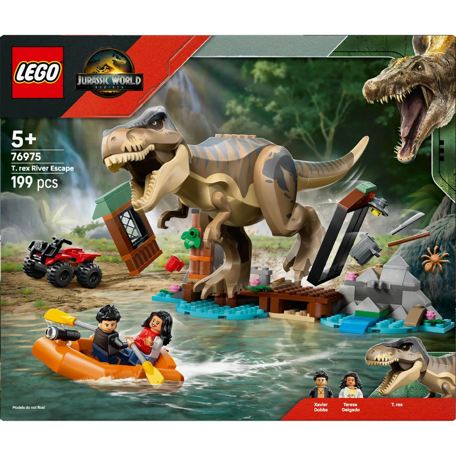 Конструктор Втеча річкою від тиранозавра LEGO Jurassic World