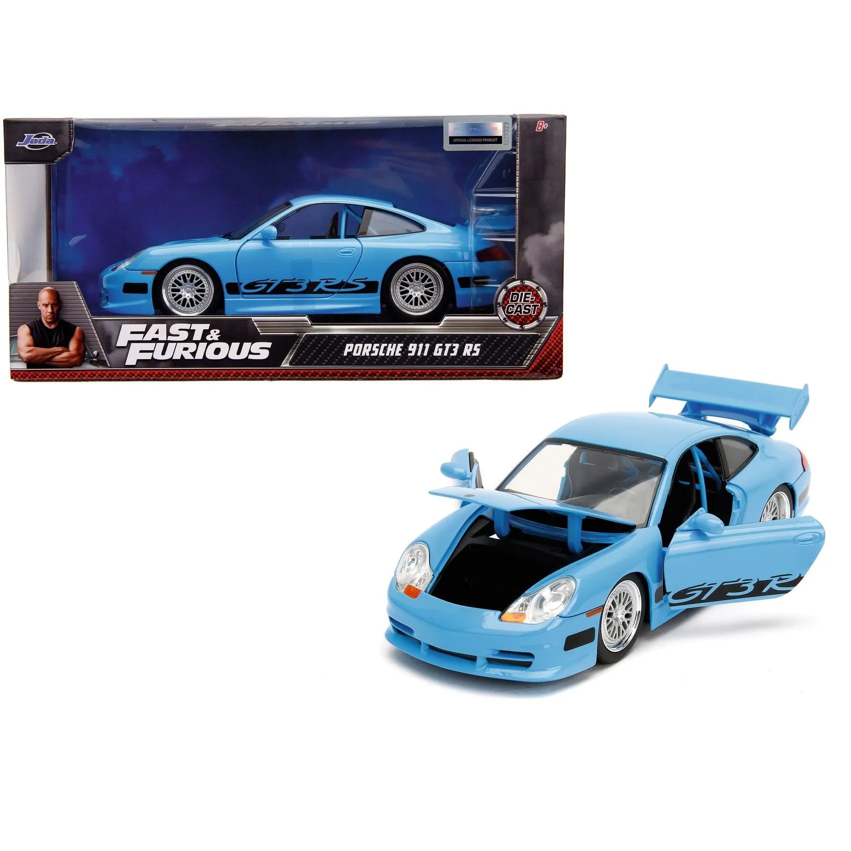Машина металева Jada &quot;Форсаж&quot; Порше 996 GT3 RS, масштаб 1:24, 8+