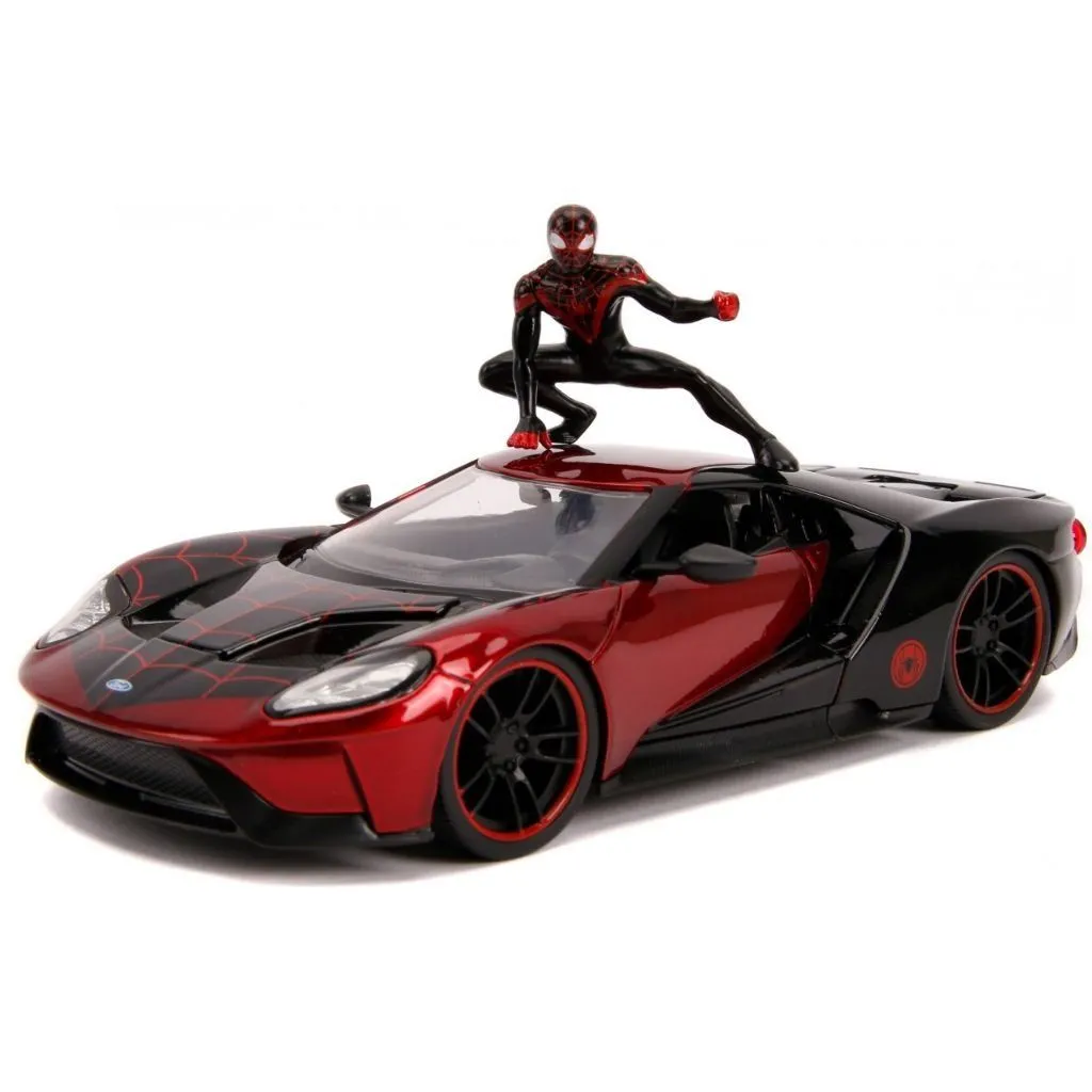 Машина металева "Ford GT (2017) з фігуркою Майлза Моралеса" серії "Марвел. Людина-Павук" М1:24