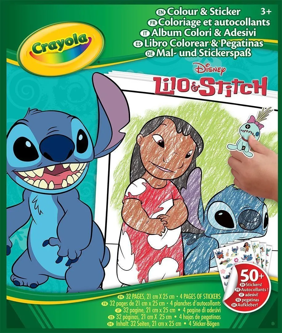 Розмальовка "Lilo &amp; Stitch", 32 сторінки та 7 фломастерів