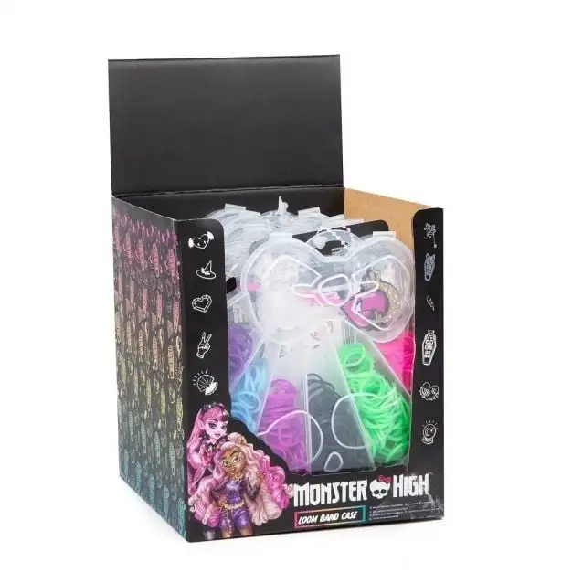 Мінінабір із гумками для плетіння браслетів Monster High, 3+