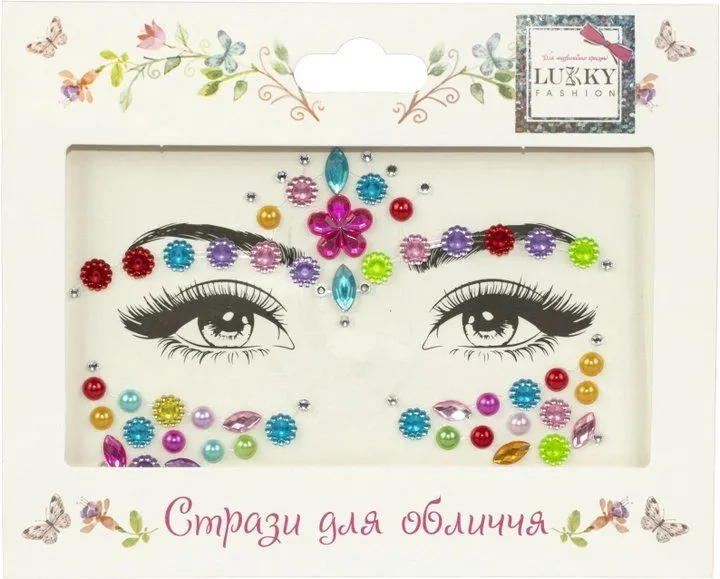 Стрази для обличчя &quot;Квіткова фантазія&quot;,марки [Lukkyk