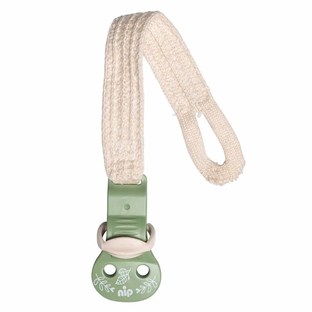 Тримач для пустушки з бавовни &quot;Х&quot; &quot;Зелена Серія&quot; (1шт)/ NIP