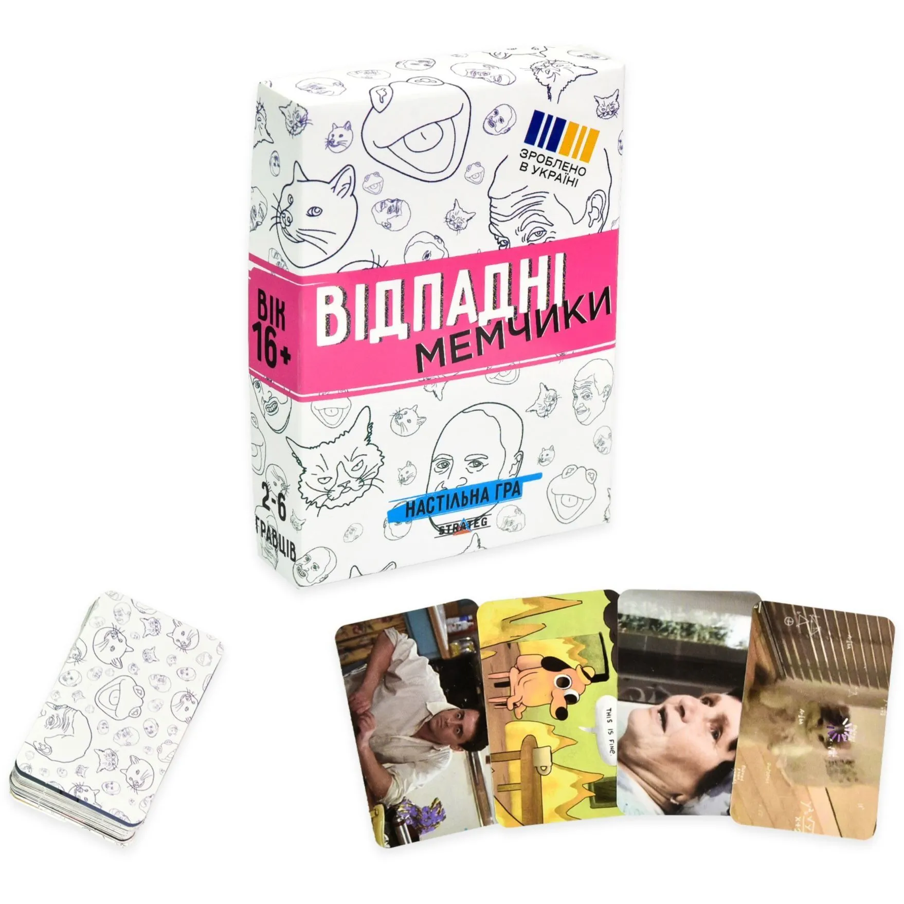 Настільна гра Strateg Відпадні мемчики українською мовою (30630)