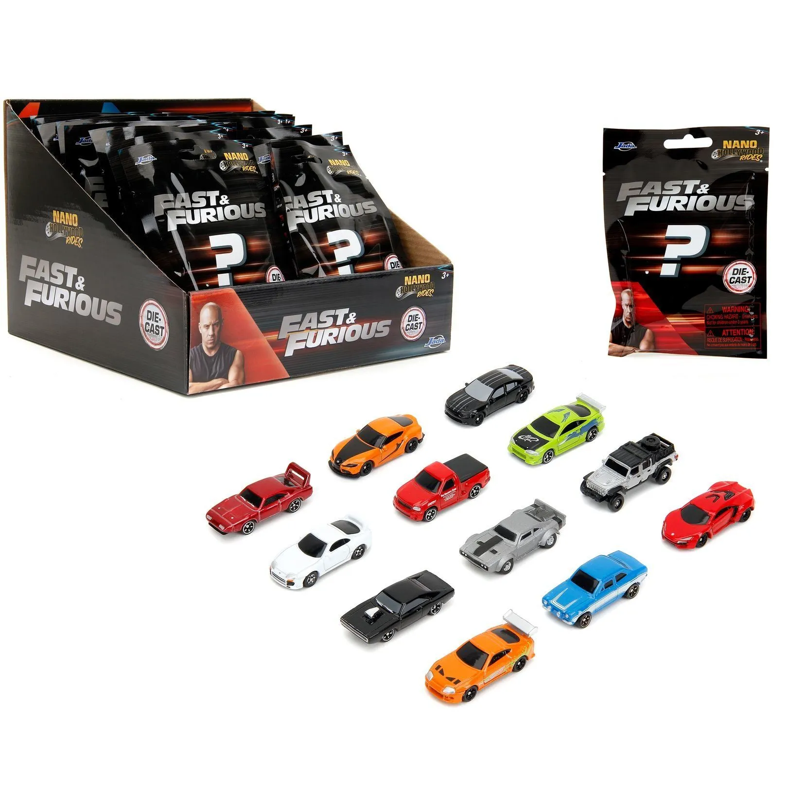 Машинка металева колекційна &quot;Форсаж&quot;, 4 см, 12 видів, дисплей 24 шт, 3+