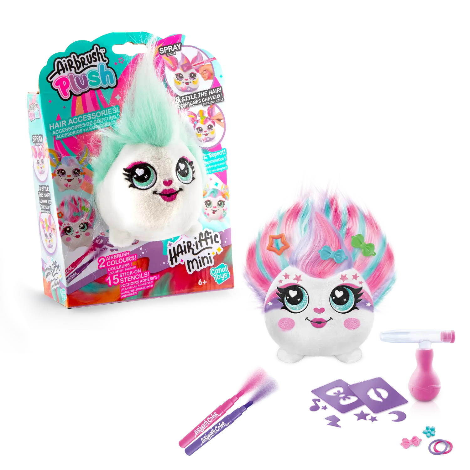 Набір DIY AIRBRUSH PLUSH - Hair'iffic "Зроби зачіску - Пош"