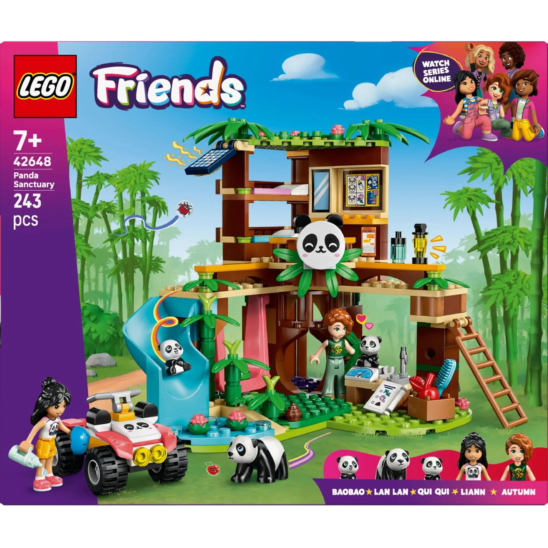 Конструктор Догляд за тваринами в заповіднику панд LEGO Friends