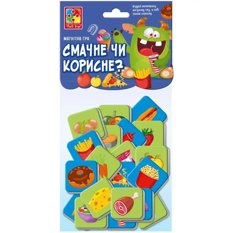 Гра розвиваюча Vladi Toys магнітна "Смачне чи корисне?" VT5900-06