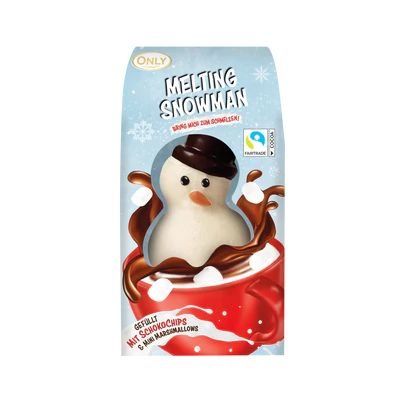 НР Фігурка з мол шок наповнений міні зефірками Melting Snowman, 75g, 12шт/ящ