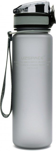 3026 Пляшка для води UZSPACE Frosted 500 мл сіра