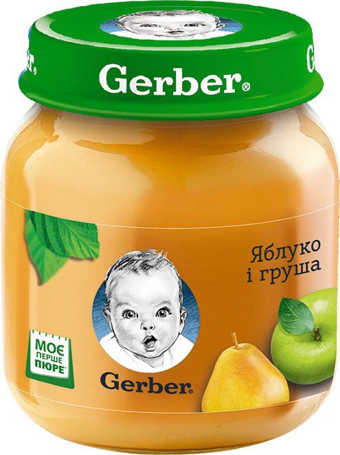 Пюре "Яблуко, груша" 130 г, Gerber