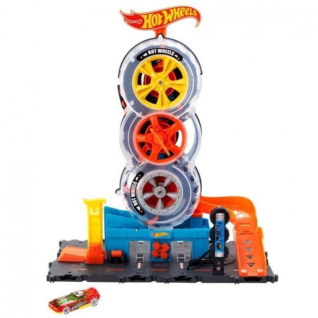 Ігровий набір "Карколомні трюки в шиномонтажі" Hot Wheels