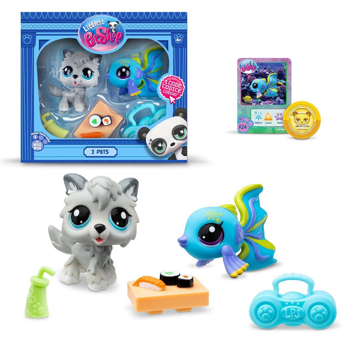 Ігровий набір LITTLEST PET SHOP  РОК-Н-РОЛЬНІ СУШІ (2 фігурки, аксес.)