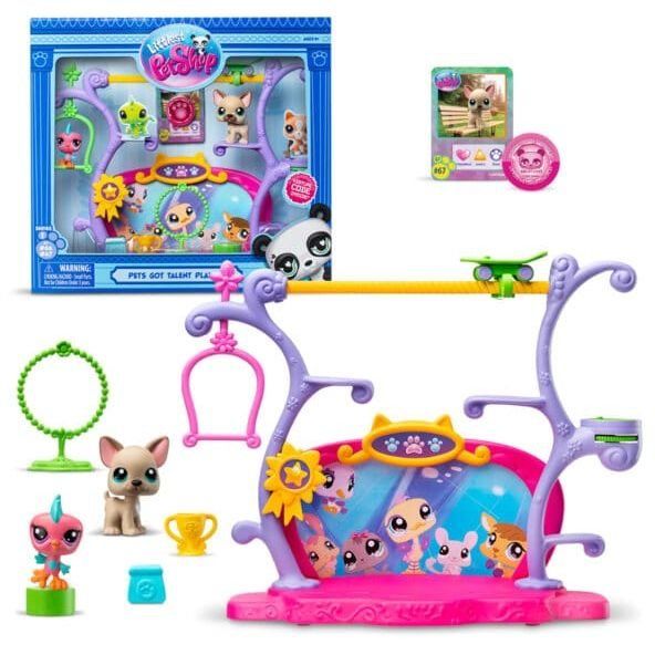 Ігровий набір LITTLEST PET SHOP  ШОУ ТАЛАНТІВ (2 фігурки, сцена, аксес.)