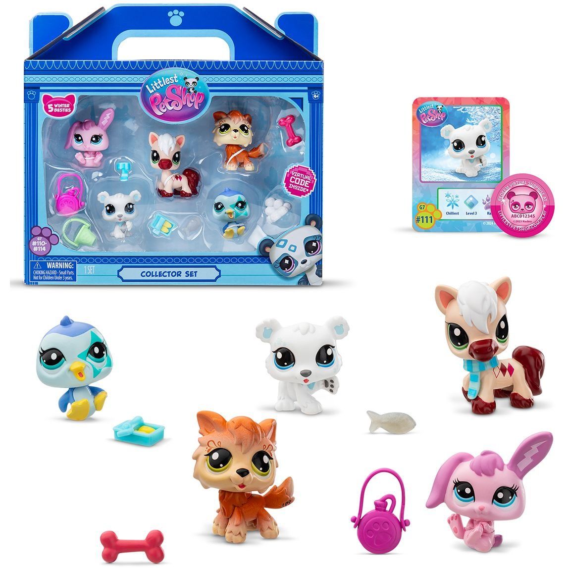 Ігровий набір LITTLEST PET SHOP  ЗИМОВІ ПРИГОДИ (5 фігурок, аксес.)