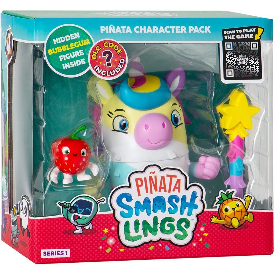 Ігровий набір PINATA SMASHLINGS  ЄДИНОРІГ ЛУНА (1 велика фігурка, 2 екскл. фігурки)