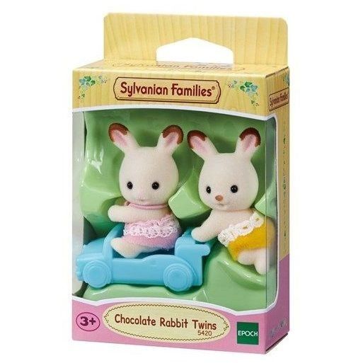 Ігровий набір Sylvanian Families Шоколадні Кролики-двійнята на машинці (5420)