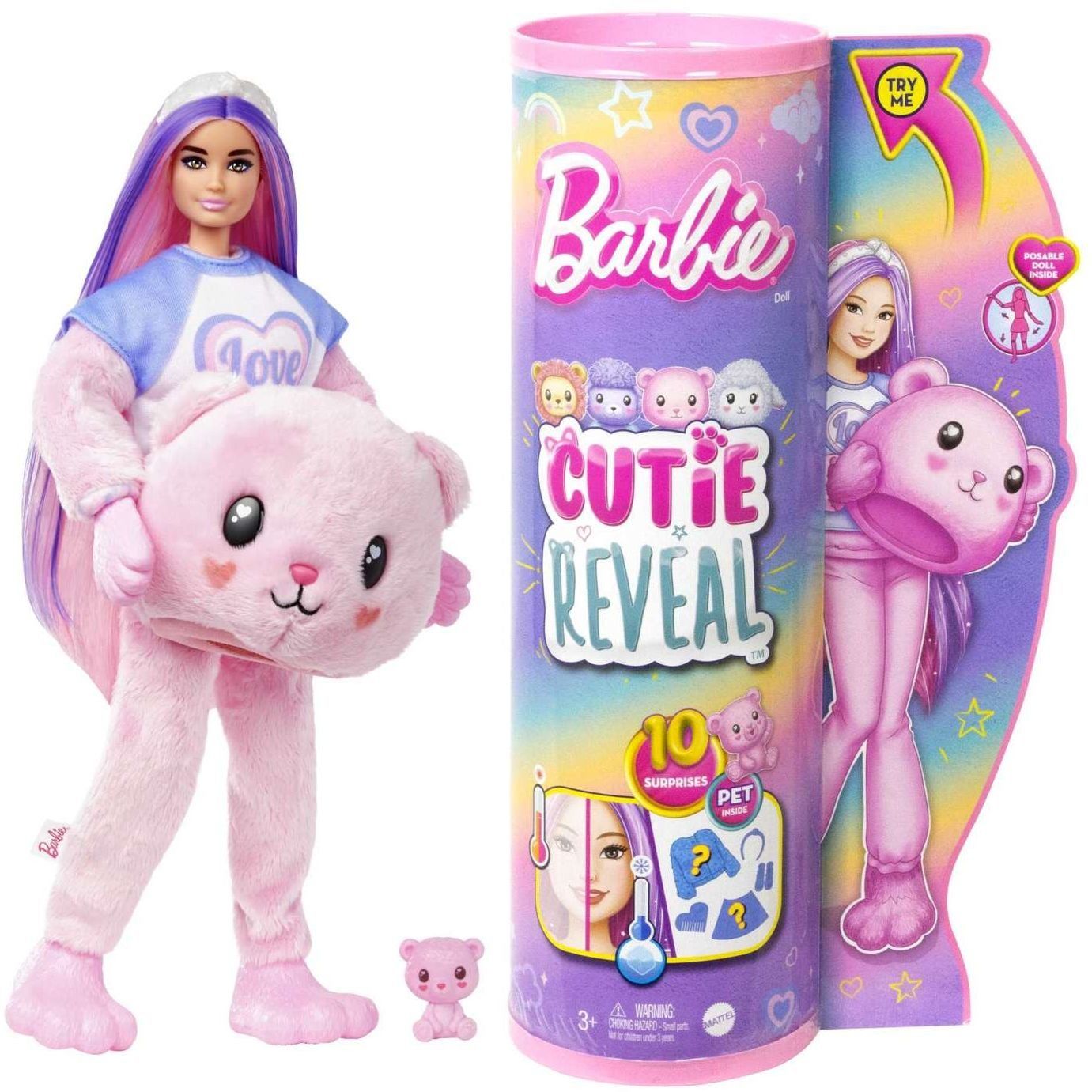 Лялька Barbie "Cutie Reveal" серії "М'які та пухнасті"  ведмежа