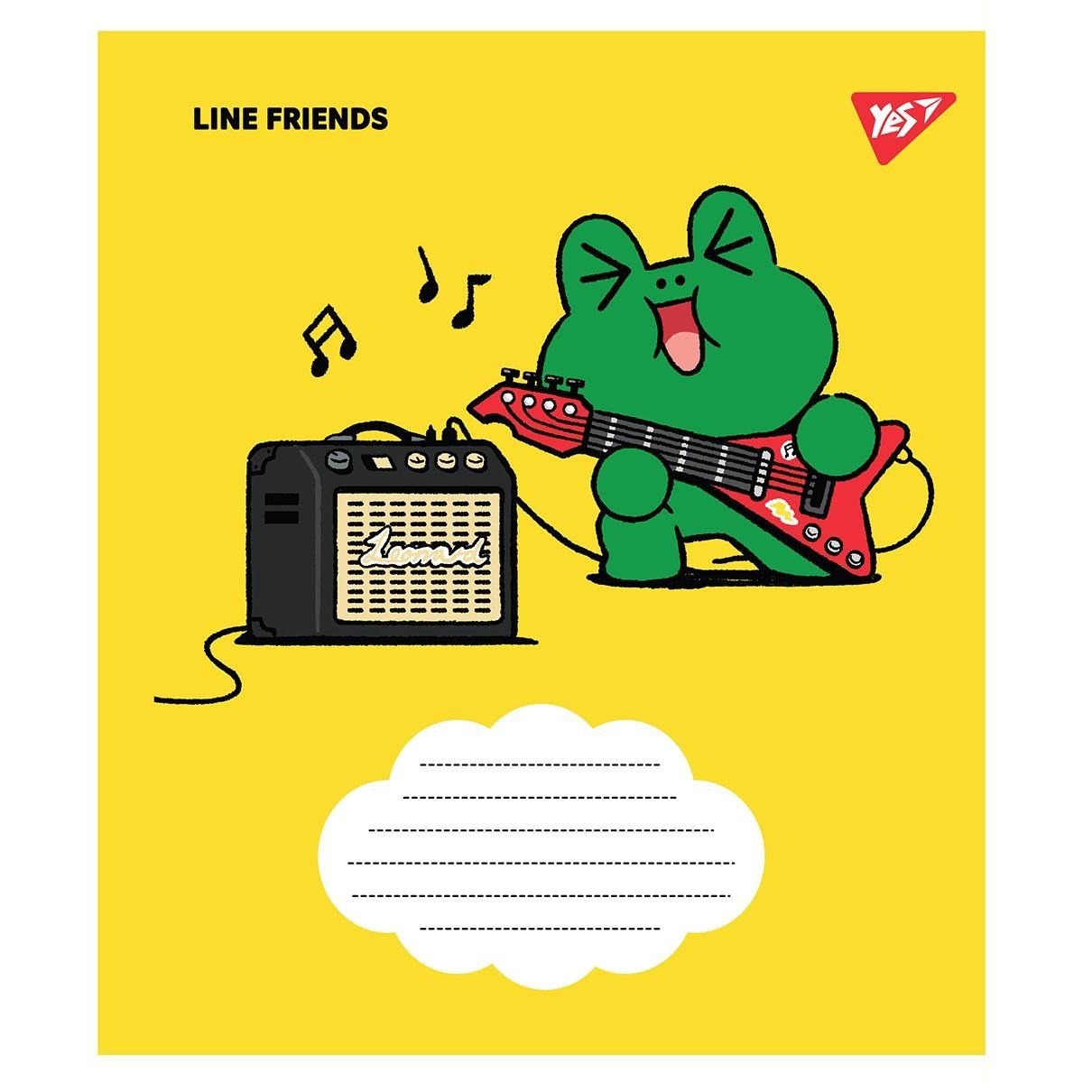 Нотний зошит YES А5/12 Line friends