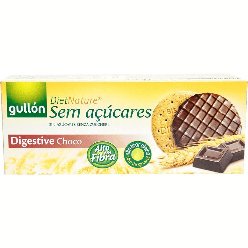 Печиво GULLON без цукру ZERO Digestive Choco, 270г, 15шт/ящ