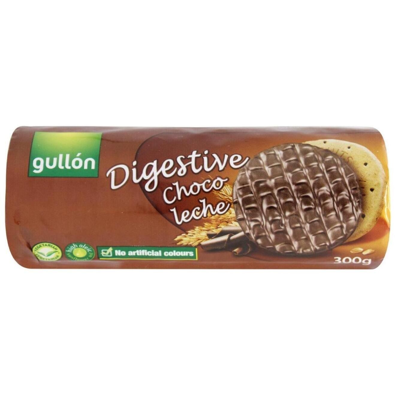 Печиво GULLON Digestive з шоколадом, 300г, 24шт/ящ