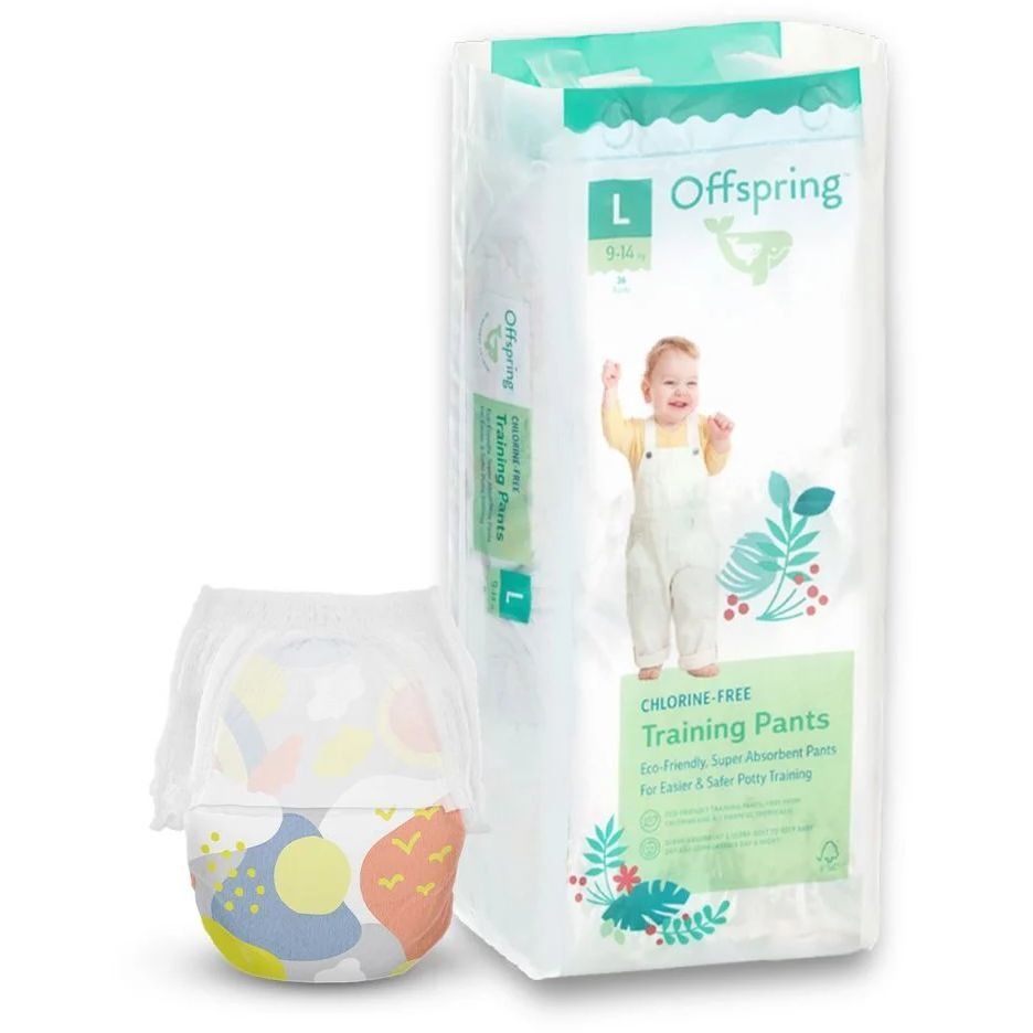 Підгузки-трусики Offspring розмір L, 9-14 кг, 36 шт, Небо