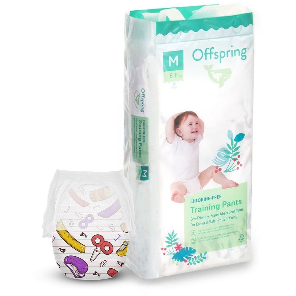 Підгузки-трусики Offspring розмір M, 6-11 кг, 42 шт, Крафтова майстерня