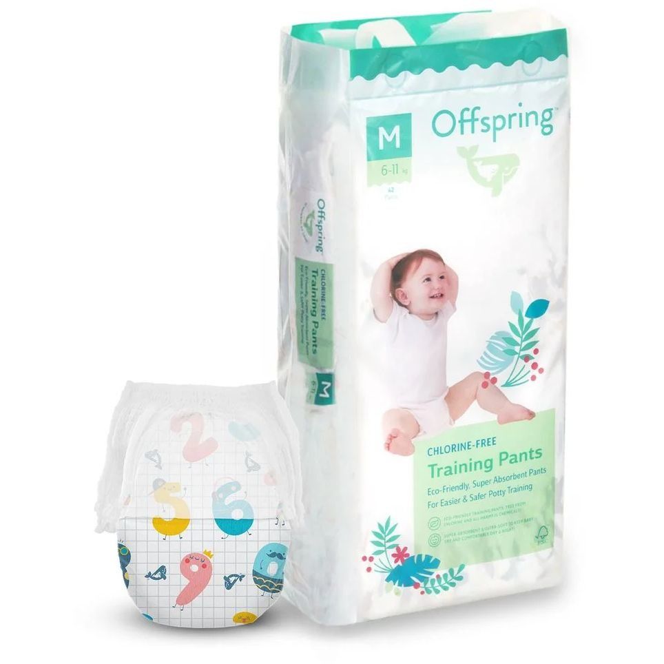 Підгузки-трусики Offspring розмір M, 6-11 кг, 42 шт, Цифри