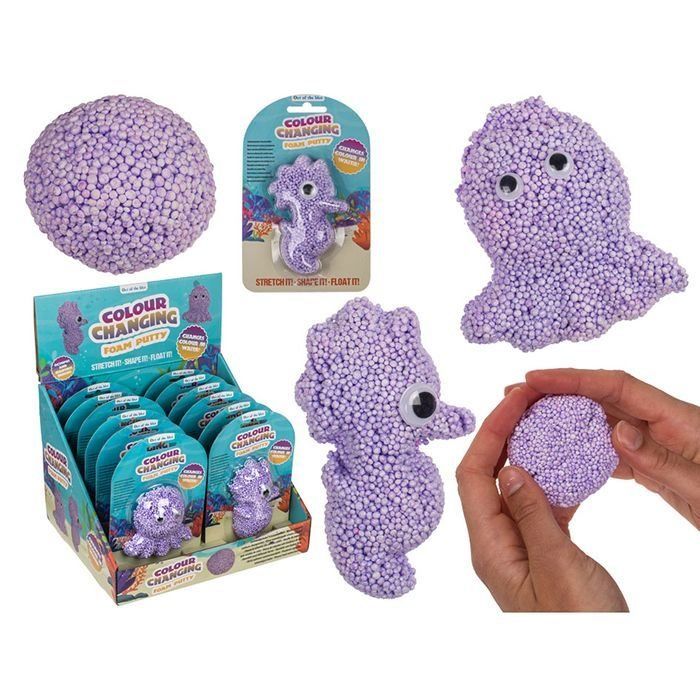Пінне тісто, що змінює колір Sea Horse&Octopus, 5 г, 2 дизайни, на блістері