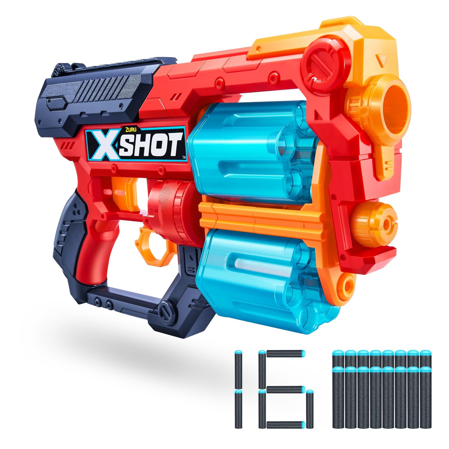 X-Shot Red Швидкострільний бластер Excel Xcess TK-12 (16 патронів)