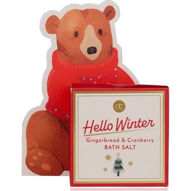 Сіль д/ванни  HELLO WINTER 100г подар. уп., аромат: Gingerbread & Cranberries